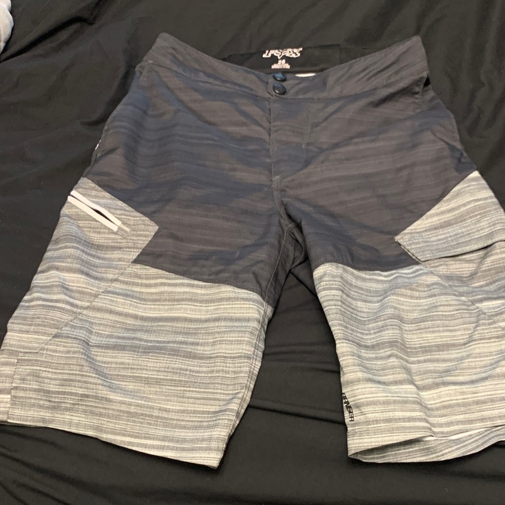 Fox Black and Gray mountain bike shorts
